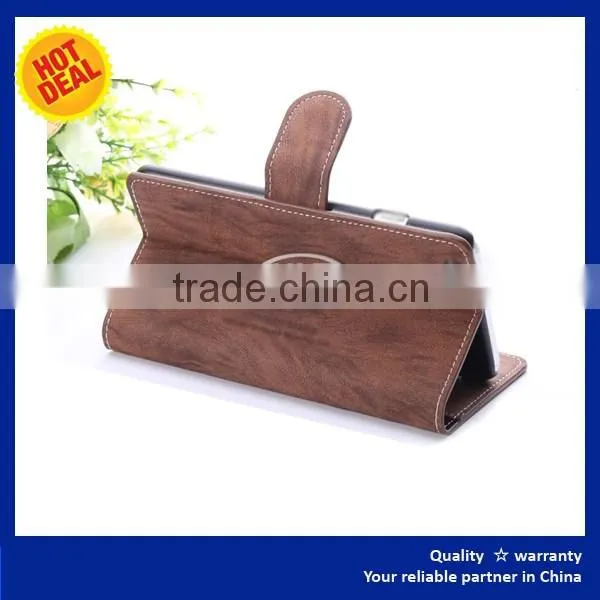 KLT one window Cell phone case leather flip case for sony xperia t2 ultra