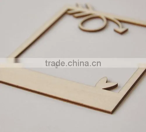 wood veneer frame,MDF flourish, wooden flourish scrapbooking card craft embellishments