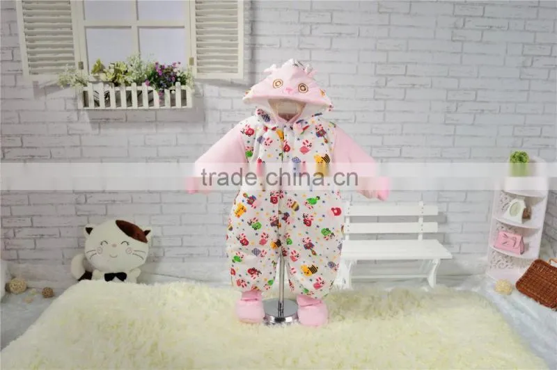 newborn 100% Colored cotton plain baby winter clothes factory organic baby rompers wholesale baby clothes