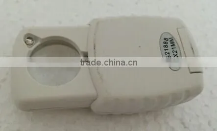 MG21888 white smart 30x magnifier with led