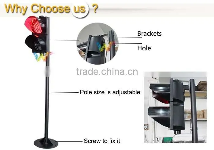 High quality PC housing 200mm red green LED traffic light