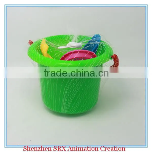 customized sand box with net bag summer toys set for playing sand and water, customized summer toys for children