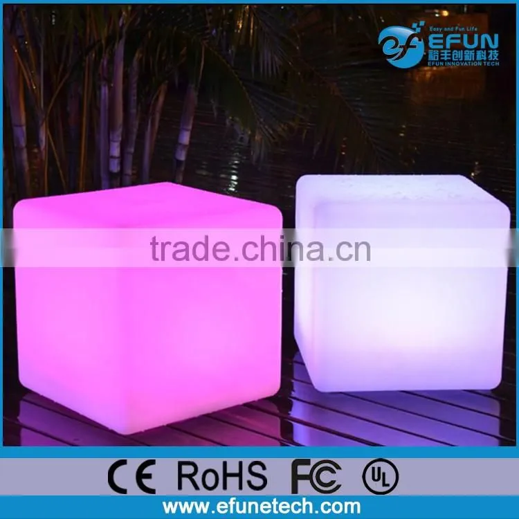 wireless remote control rgb color mood light up led waterproof pool cube