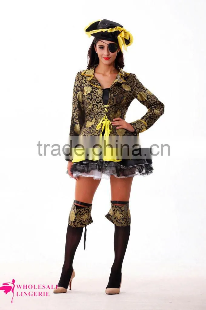 2015 manufactory wholesale womens female pirate costume for women