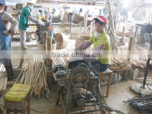 Metal wooden broom handles
