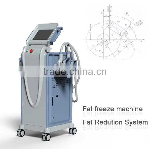 4 handles work together cryo fat frozening machine