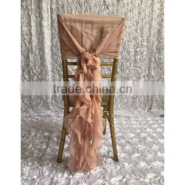 champagne hot sale popular wedding chair cover