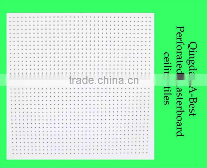 Perforation plasterboard ceiling tiles