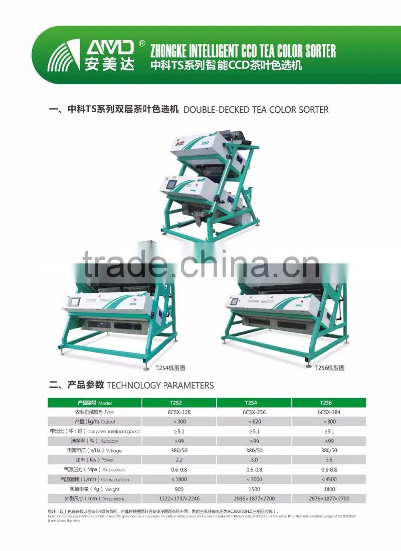 AMD T2S6 Oolong Tea Color Sorter