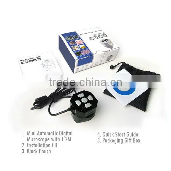 Professional Handheld Mini Microscope Auto Focus 5MP Camera Zoom USB 12x ~ 200x