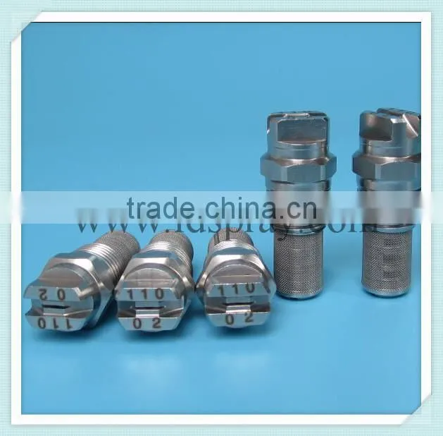 Stainless steel ss flat fan filter water spray nozzle