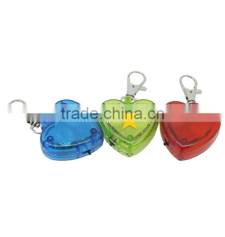 Wholesale Customized Plastic heart shape led bike light