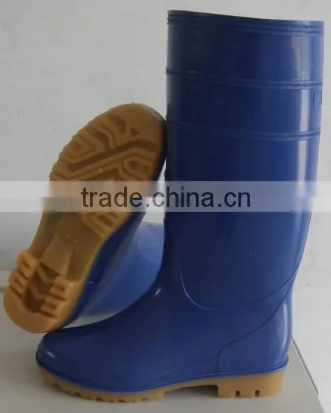 Ladies gumboots with custom printing pvc rain boots