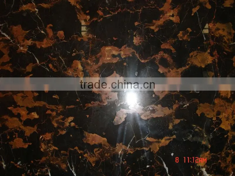 Popular black and gold marble