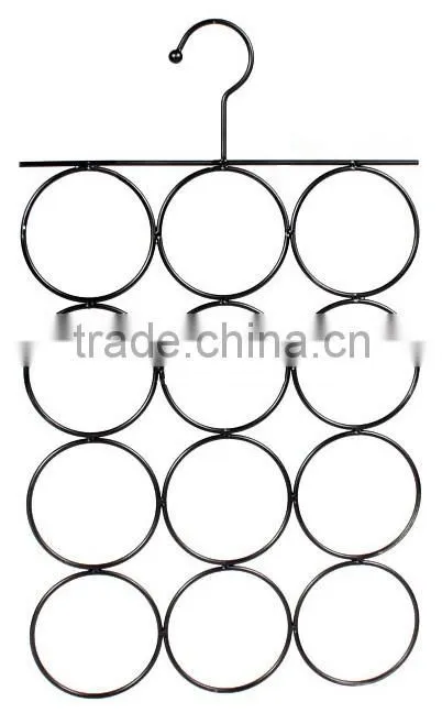 Scarf Hanger, No Snag Storage for Scarves, Ties, Belts, Shawls, Pashminas, Accessories - 11 Loops