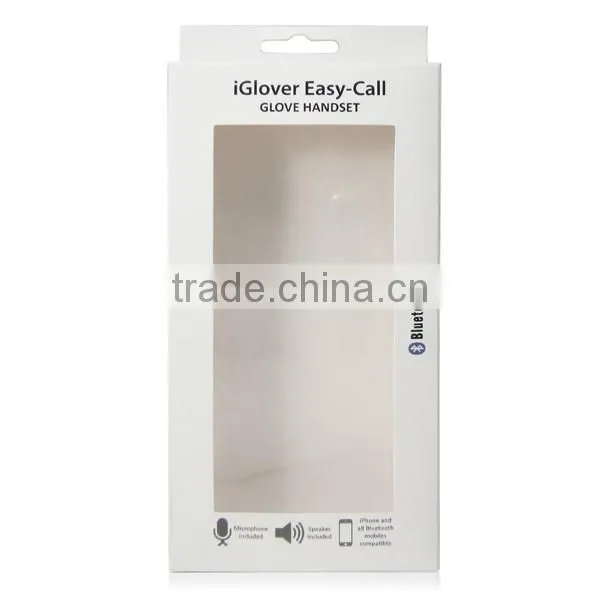 Paper box for bluetooth gloves customizable PVC rectangular paper box
