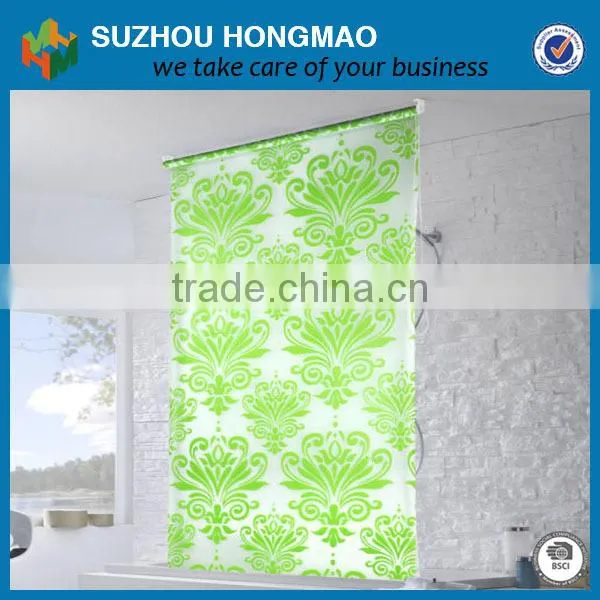 with hooks PEVA shower curtain