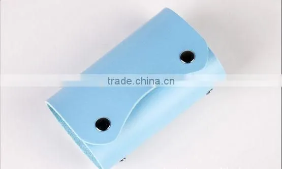 2013 Newest Blue PU Credit Card case