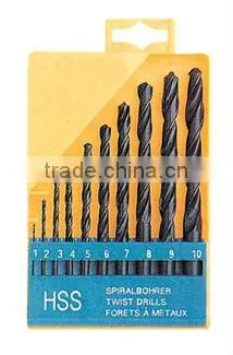 DIN 338 standard HSS twist drill set, union twist drill