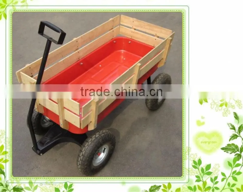 Kid's wooden wagon garden Tool cart TC1801