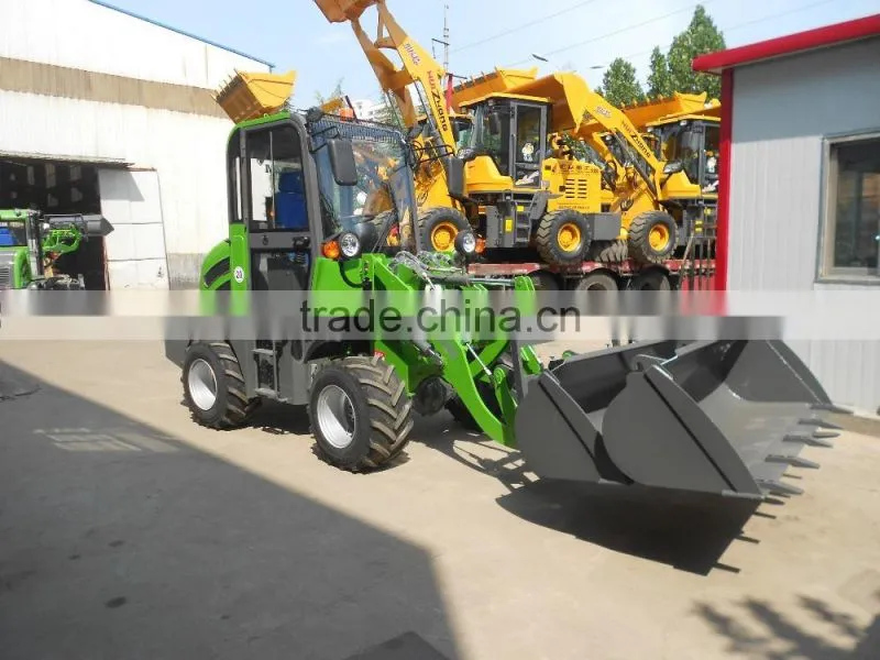 4WD tractor HZM 908 cheap wheel loader price chinese wheel loader without cabin for sale