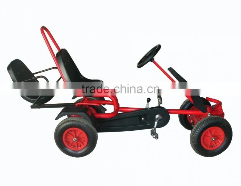 2 seat pedal go kart for kids with mp3 music