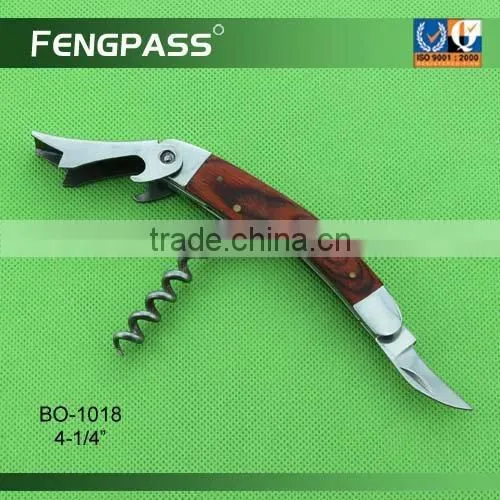 Wooden handle wine Opener BO-1019