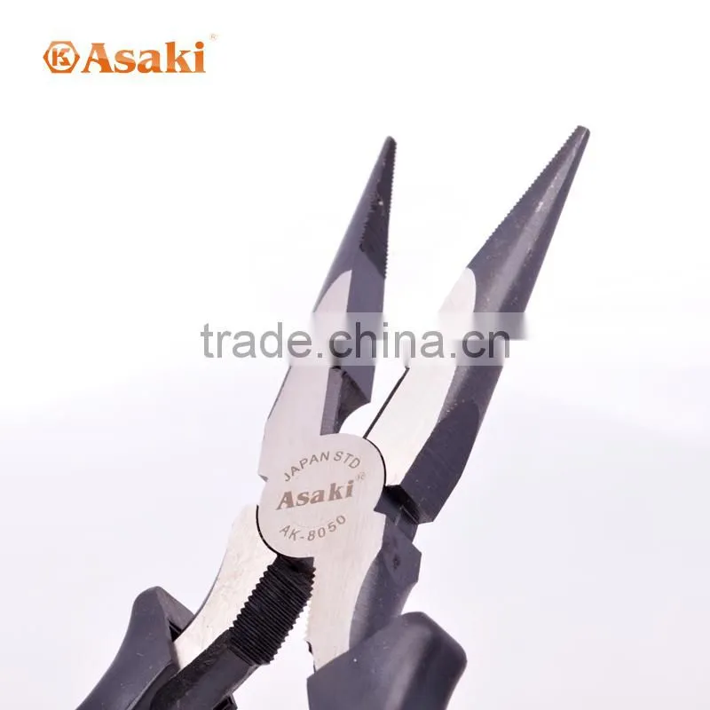 Hand tools pliers long nose pliers function with rubber handle