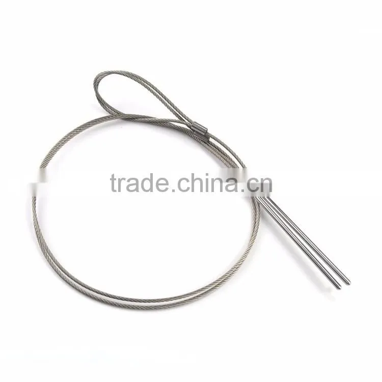 2pcs flexible high quatity stainless steel bbq skewers set