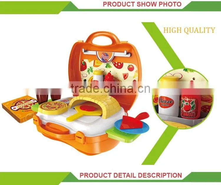 High quality plastic pretend play kitchen toy plastic pizza box