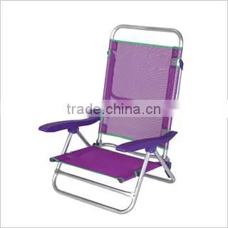 Red back support beach seat