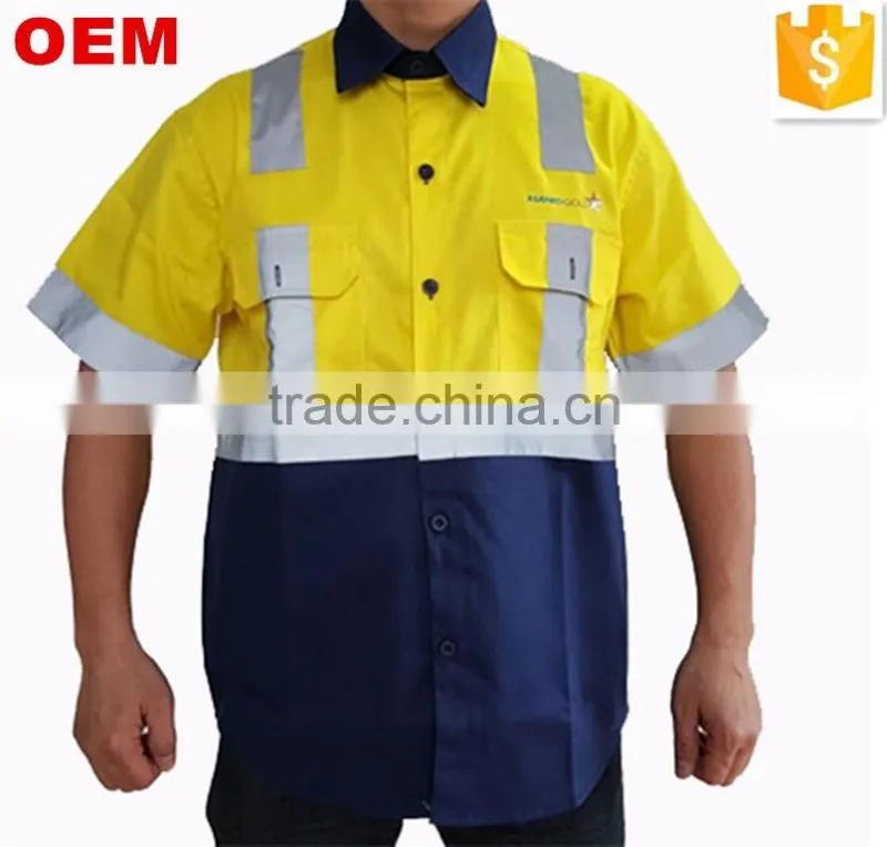 Men's Classical Work Shirt Softextile Hi Vis Work Shirt