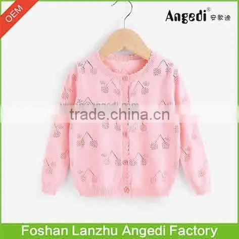 2016 Fashion Baby Girls' Sweater Girls Cardigan Kids autumn Outerwear Children Knitted Sweater