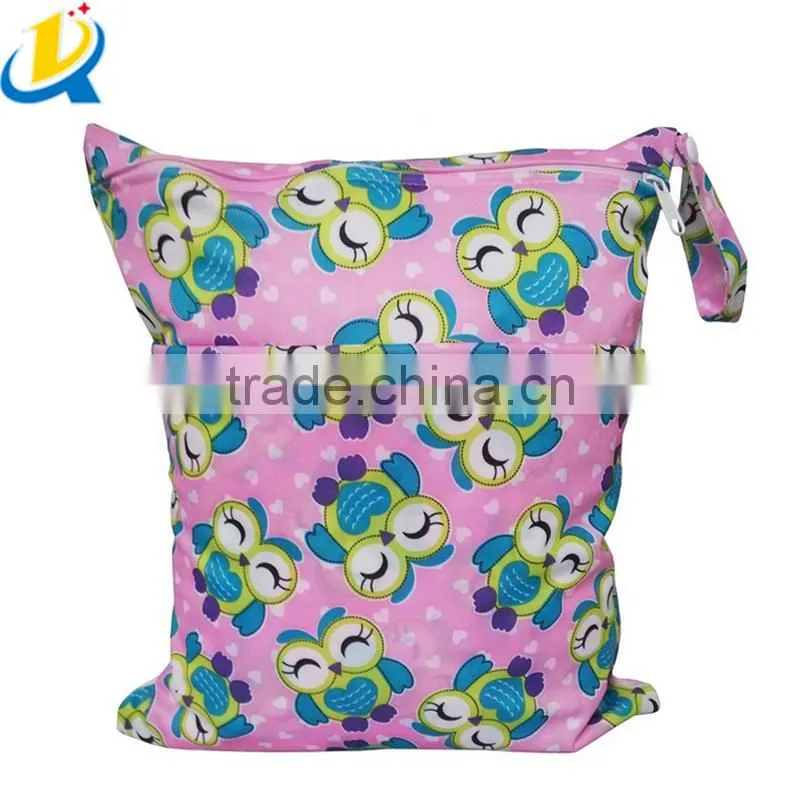 Hot selling popular foldable waterproof cute colorful custom diaper bag