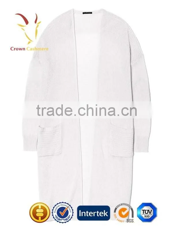 White Long Womens Cardigan in China