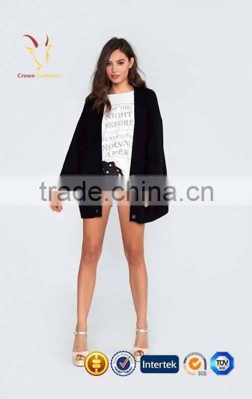 Women Long Classic Cardigan Sweaters Women Merino Wool Knitwear
