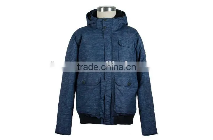 2017 new men's outdoor bomber down jacket winter parka with hood