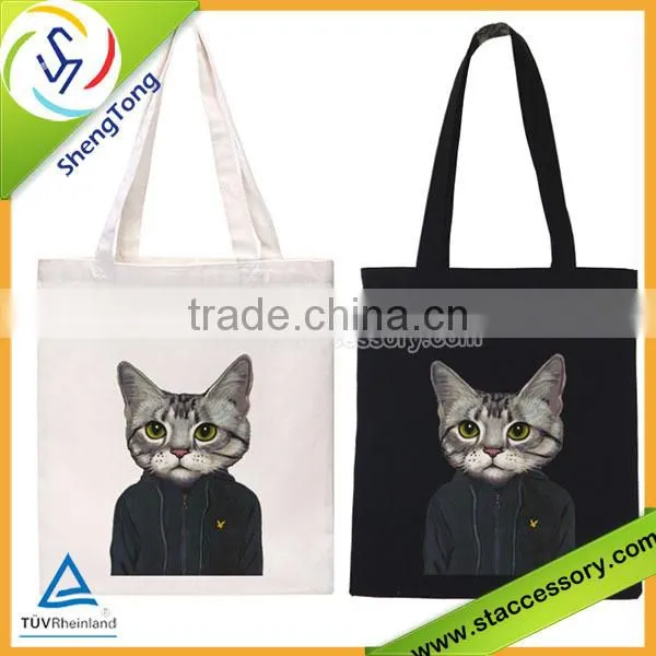 2015 Fashion customized canvas bag wholesale canvas tote bag