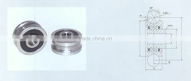 U groove track roller bearing SG10