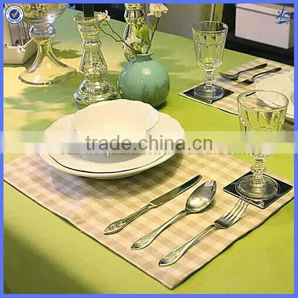 green washable cotton table cloth