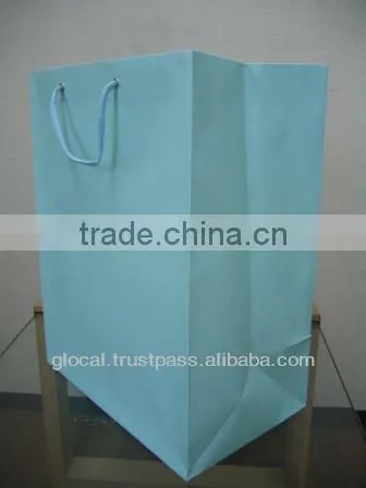 Pastel Color Shopping Paper Bag Big Size STOCKLOT LOW PRICE --- Pink, Yellow, and Blue --- Wholesale