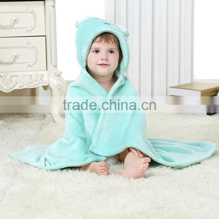 Animal hooded children blanket fleece super soft