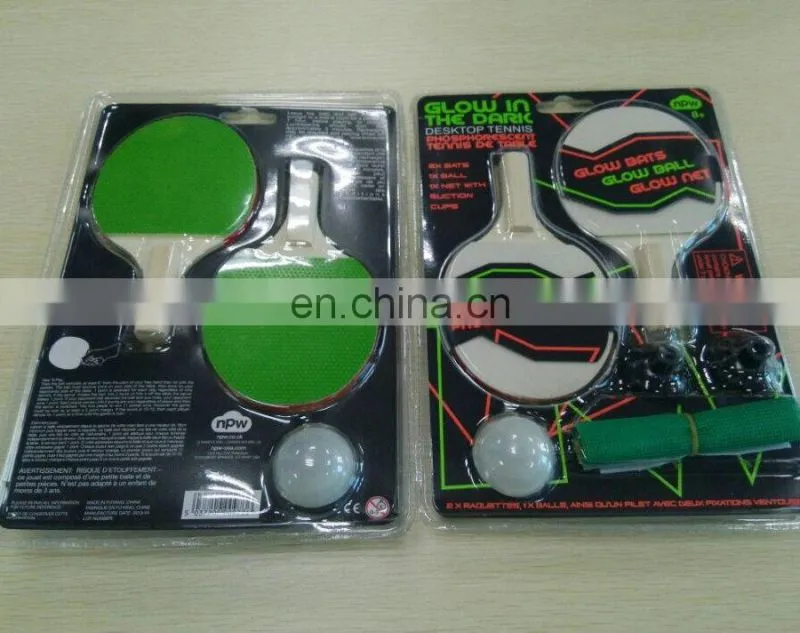Glow in the dark Indoor Mini Desktop table tennis racket