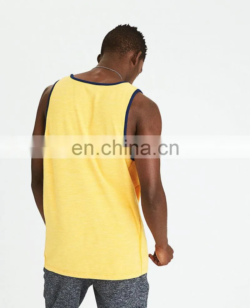 Men Gym Fitness Tank Tops cotton with target artwork