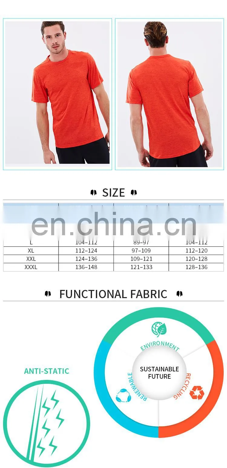 sport polyester bamboo cheap blank manufacturing cotton custom men's t shirt