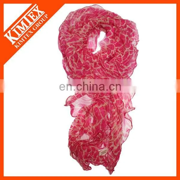 Digital print fashion twill silk scarf