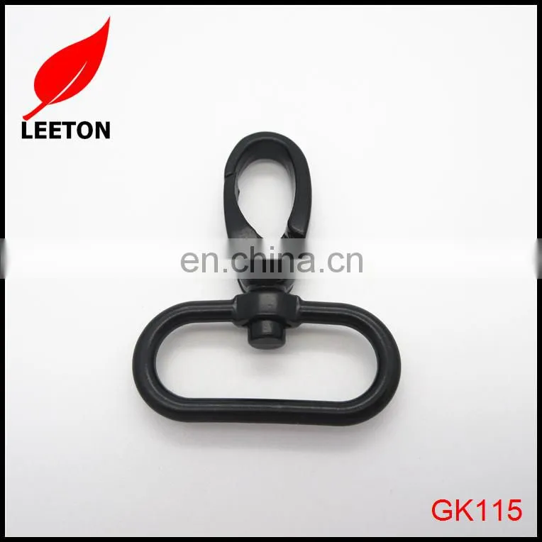 Zinc alloy 32mm black bag metal snap hook