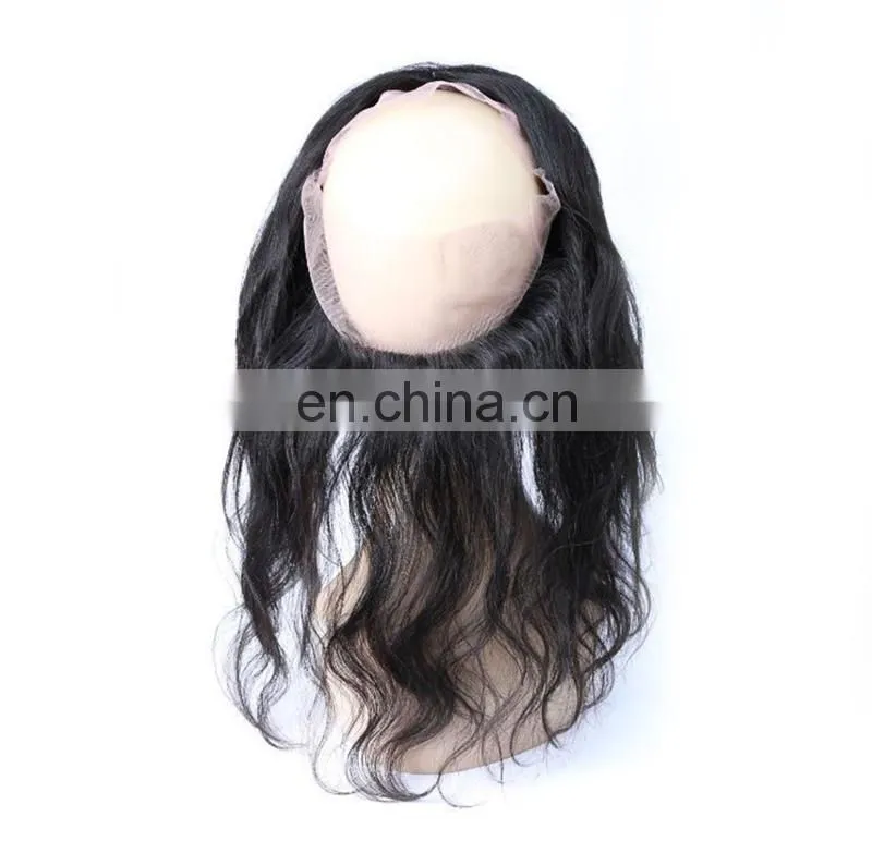 wholesale price 100% remy human hair 360 lace frontal