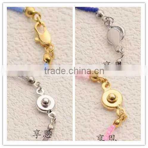 2015 fashion jewelry seed bead bracelet with alloy letter charm bracelet