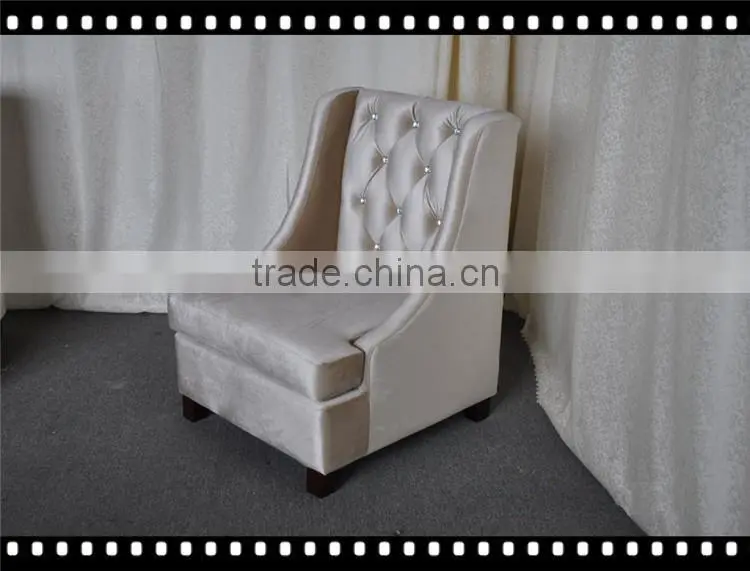Hotel single sofa chair/armchair with ottoman with stool